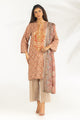 3Pc Lawn Printed Suit With Embroidered