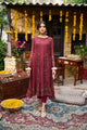 Ss24Da-2363 Maroon 2Pcs Embroidered Kurta With Trouser
