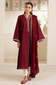 Deep Scarlet-2Pc (Shirt & Dupatta)