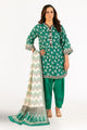 3 Piece Printed Khaddar Suit With Dupatta