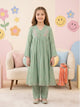 (Kids) 3 Piece - Embroidered Cotton Net Suit Fkd-028