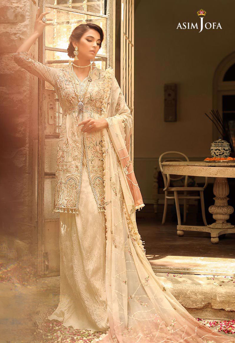 Ajcn-05 Unstitched Signature Embroidered