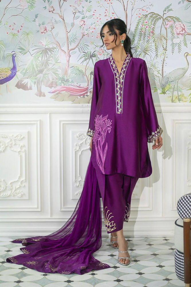 Melanie Plum - Shirt And Dupatta