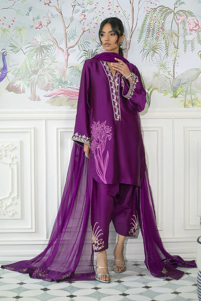 Melanie Plum - Shirt And Dupatta