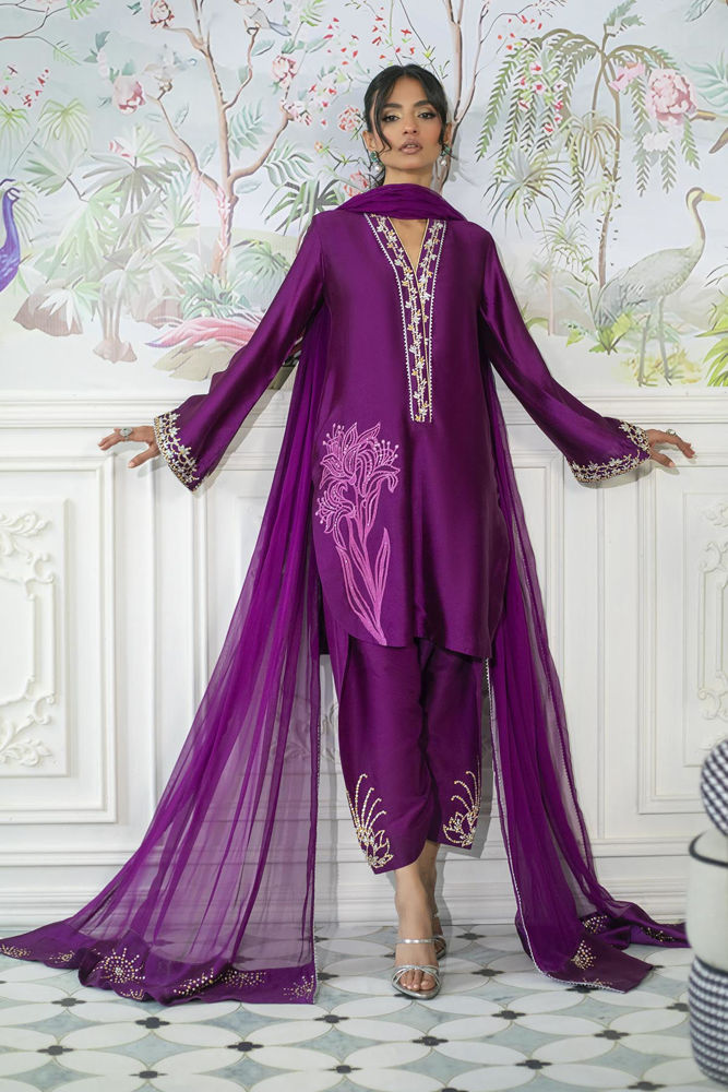 Melanie Plum - Shirt And Dupatta