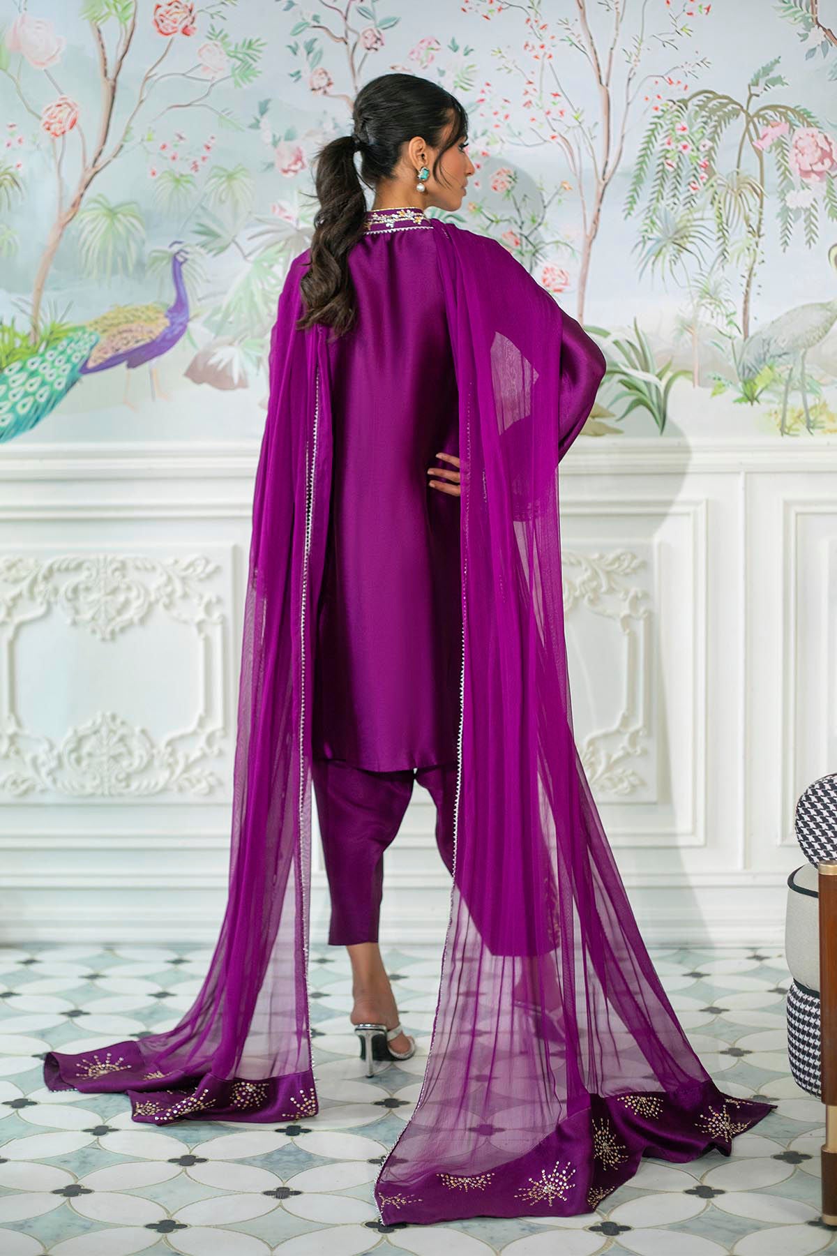 Melanie Plum - Shirt And Dupatta