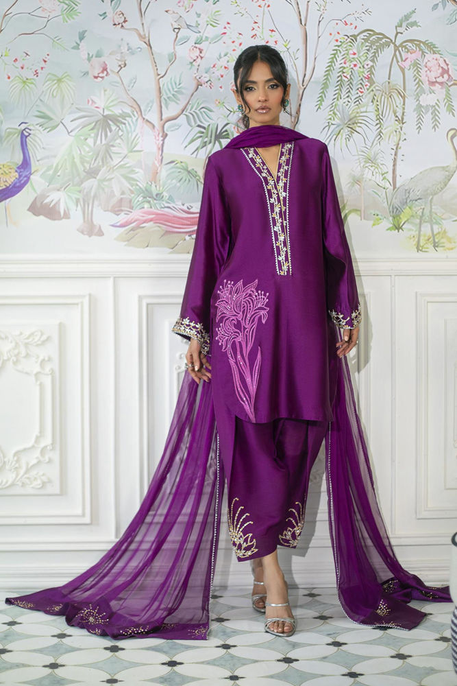 Melanie Plum - Shirt And Dupatta