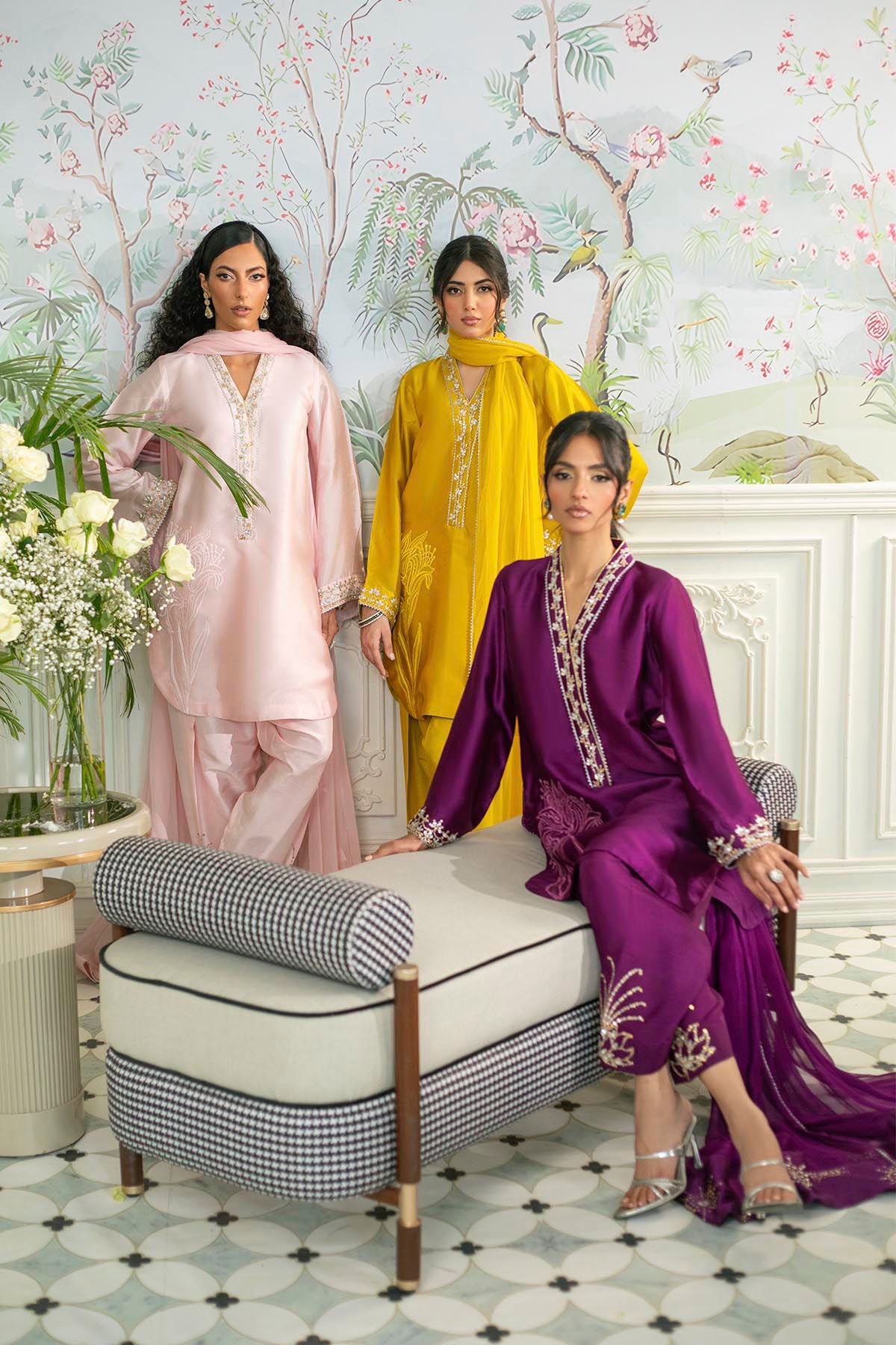 Melanie Plum - Shirt And Dupatta
