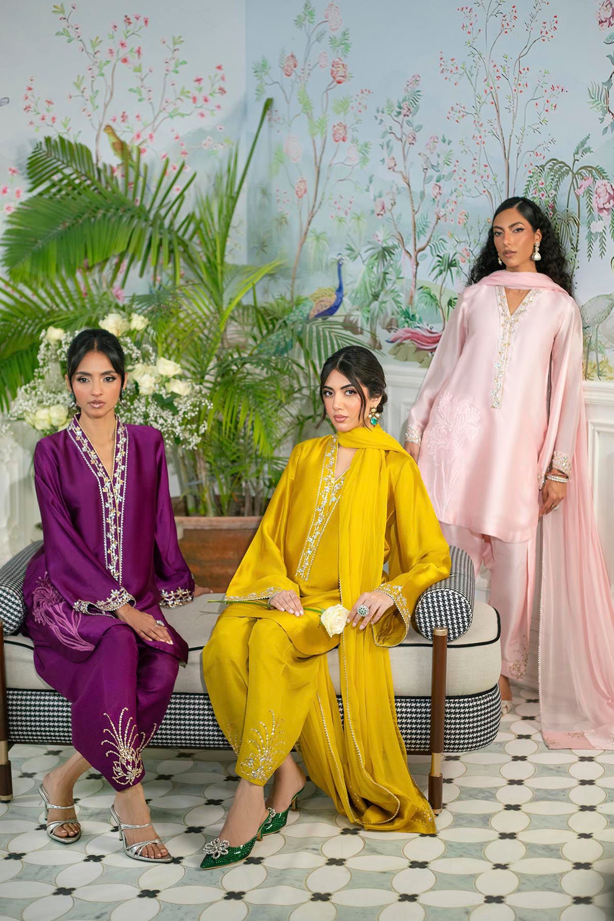 Melanie Plum - Shirt And Dupatta