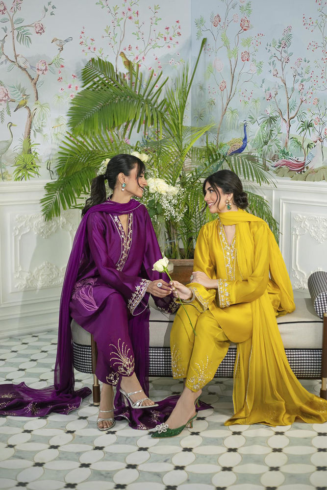 Melanie Plum - Shirt And Dupatta