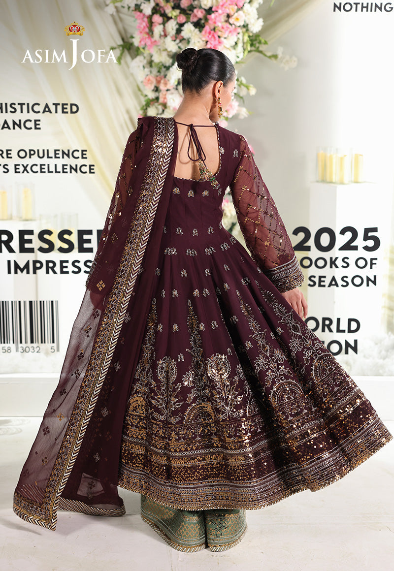 Ajuevd-09 Embroidered Chiffon Stitched 3 Pcs