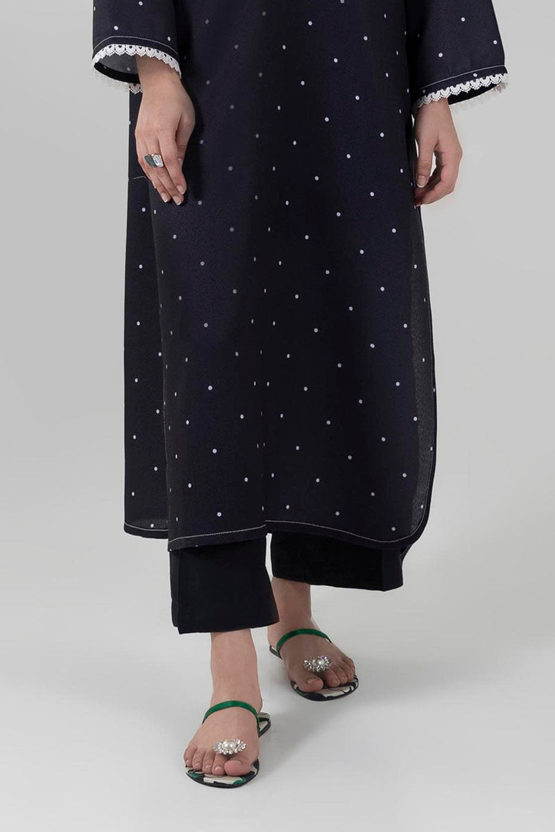 Stitched Black Culotte (RTS)