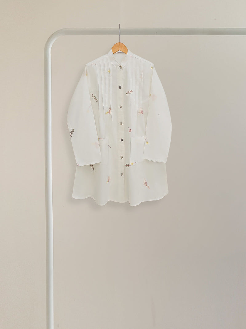 (Kids) Embroidered Cambric Shirt Kd-034