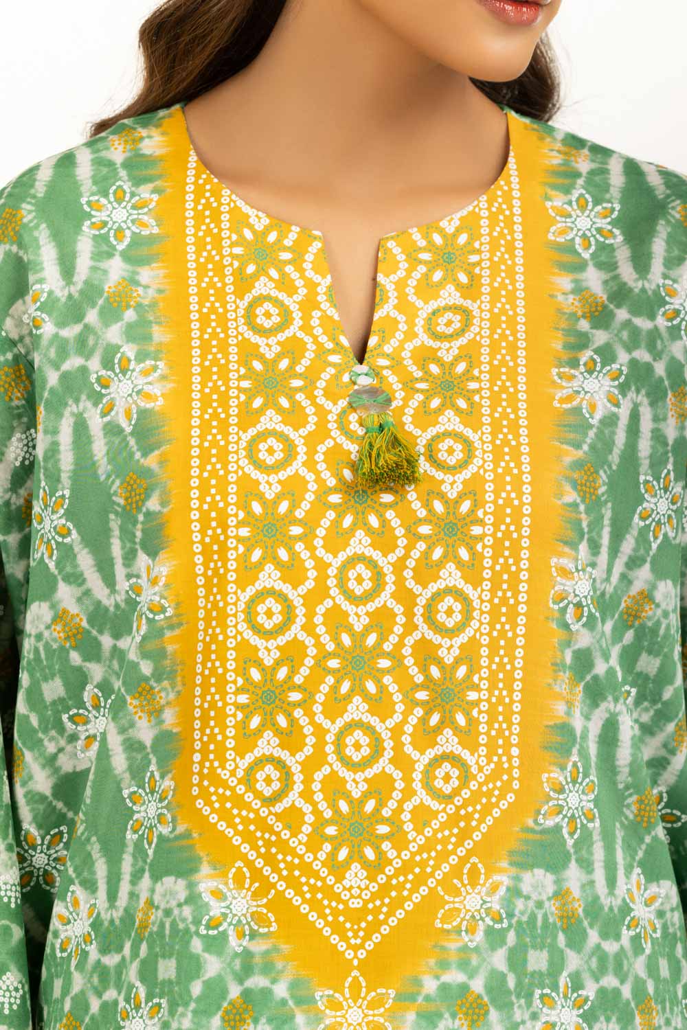 3Pc Lacquer Printed Lawn Suit