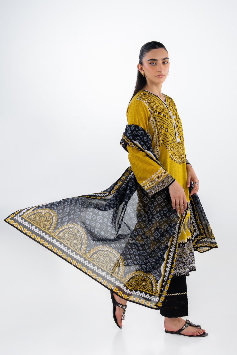 3Pc Lawn Printed Suit