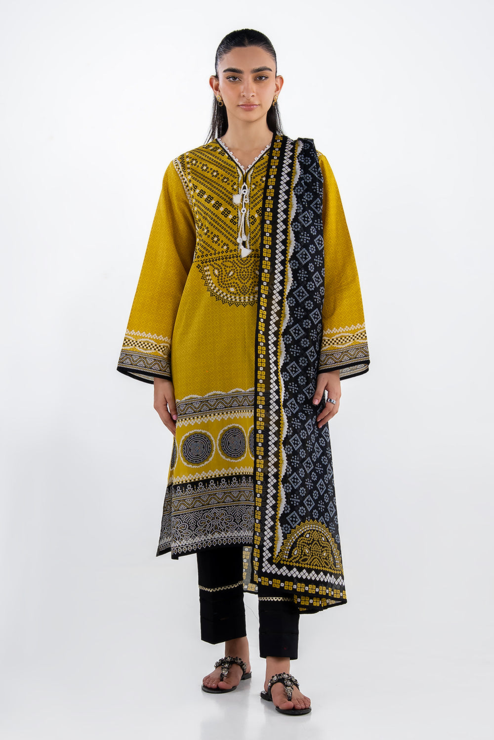 3Pc Lawn Printed Suit