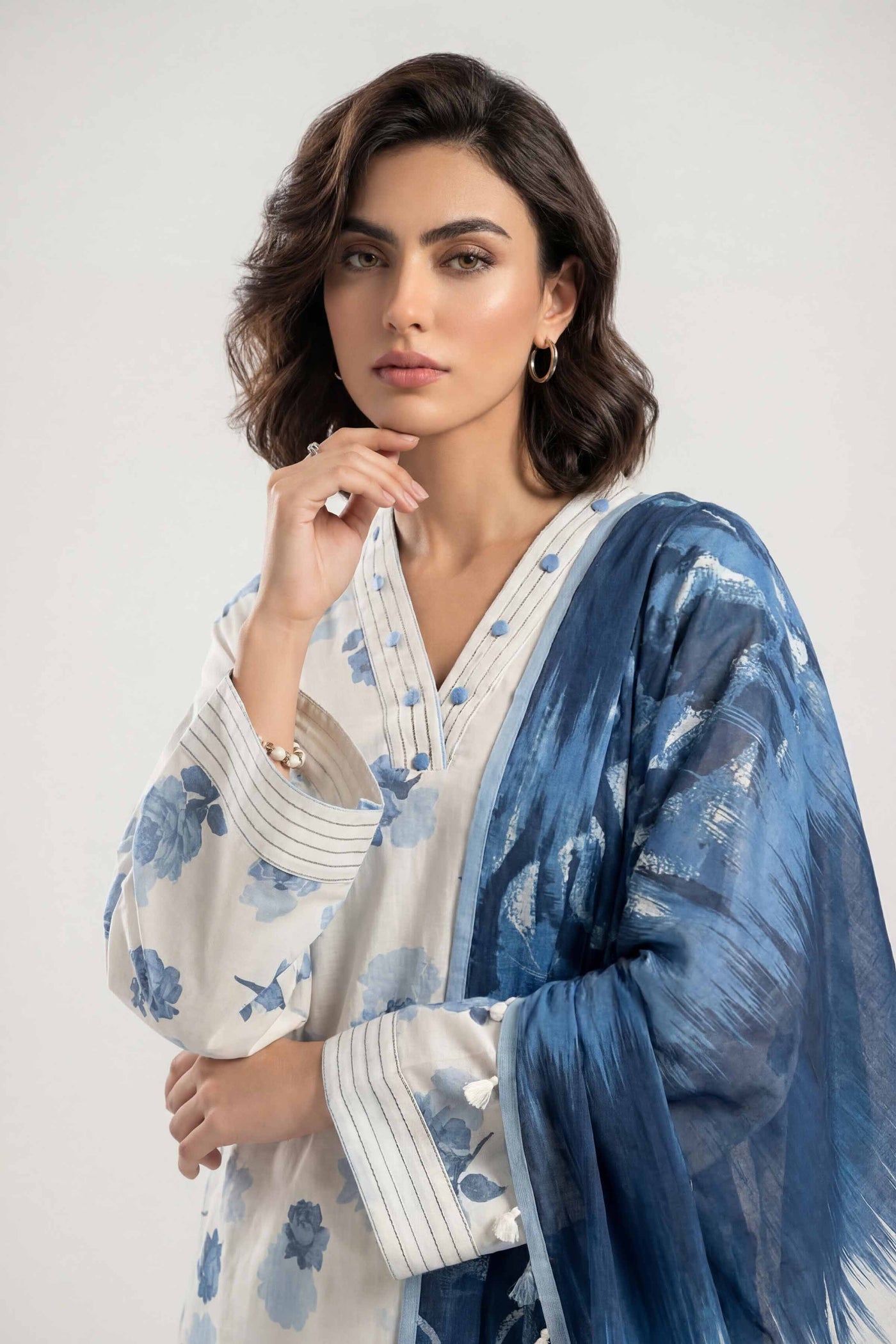 3 Piece - Digital Printed Suit - 42601477