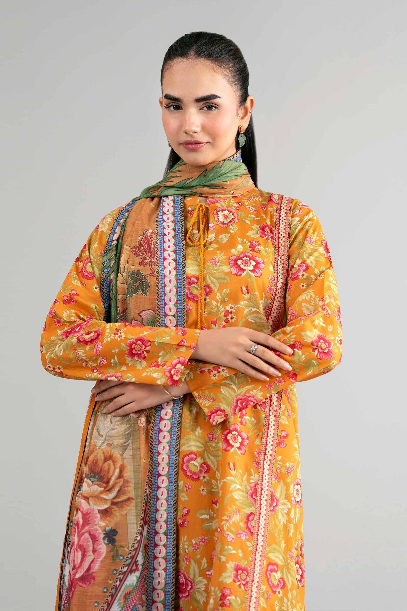 3 Piece - Digital Printed Suit - 42601485