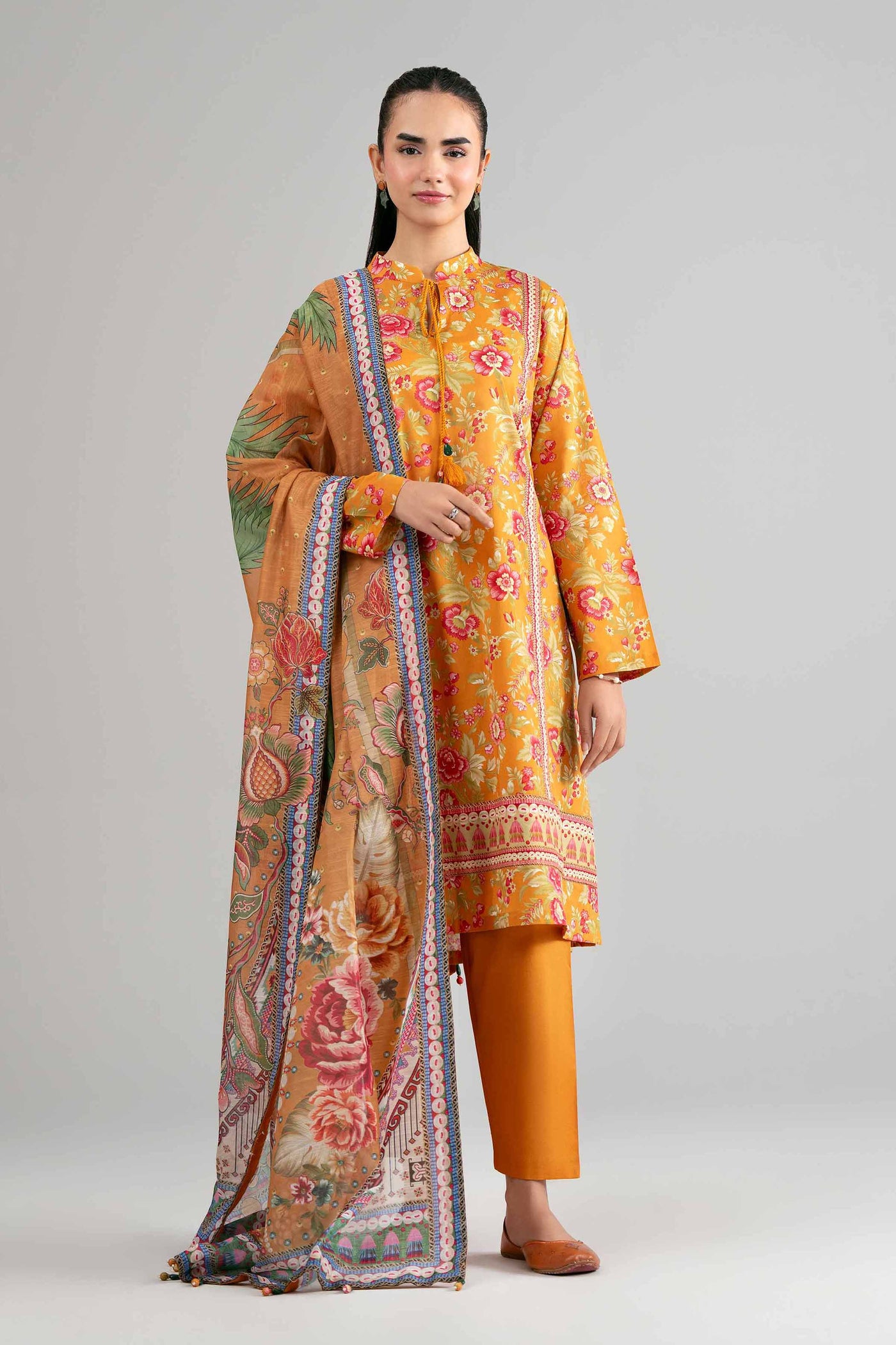 3 Piece - Digital Printed Suit - 42601485