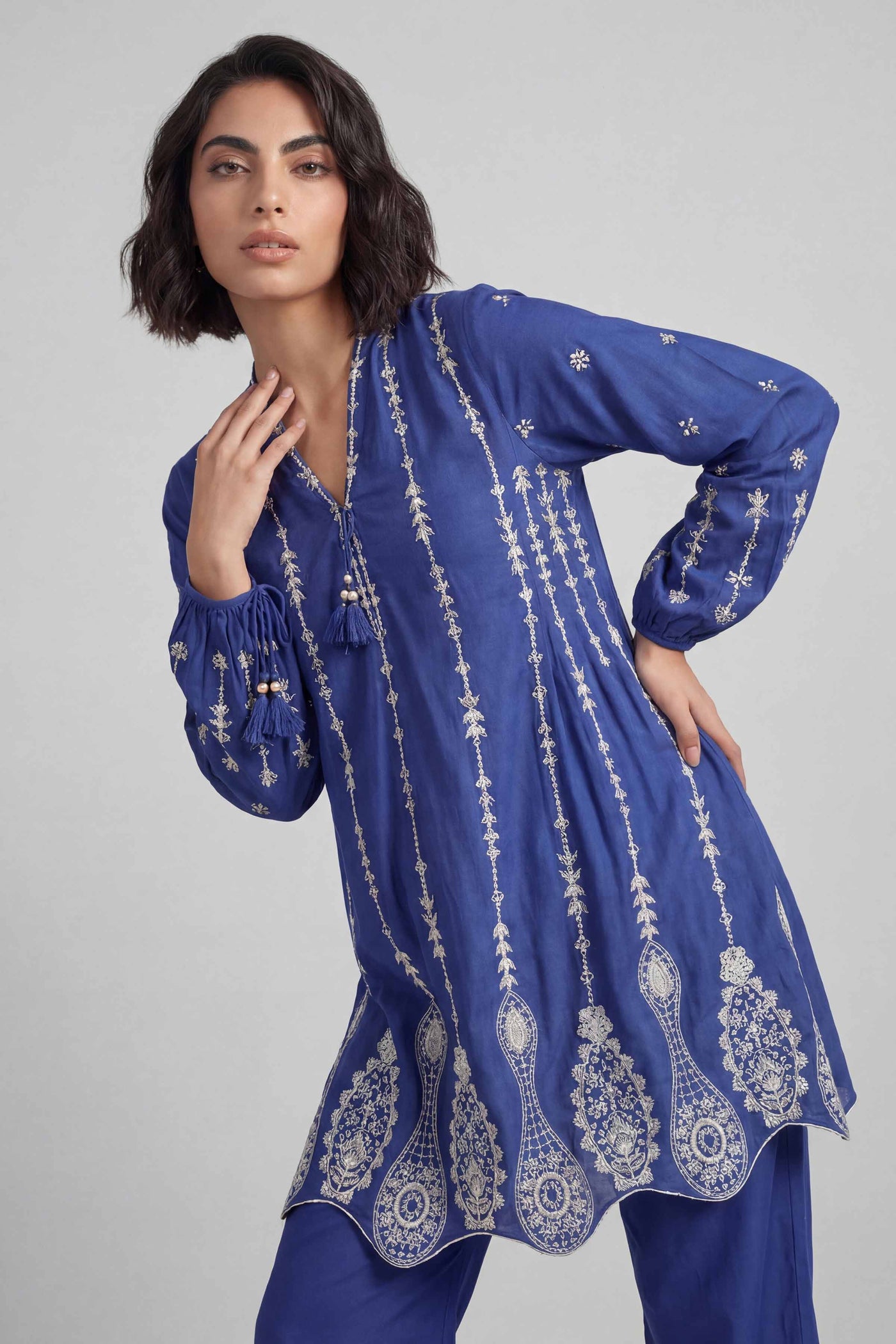 2 Piece - Embroidered Suit - 42601635