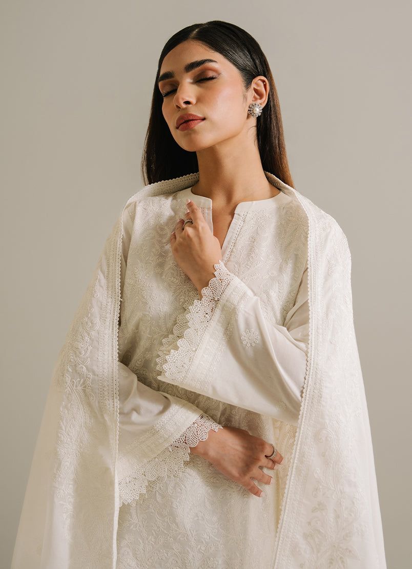 3 Pc Embroidered Suit