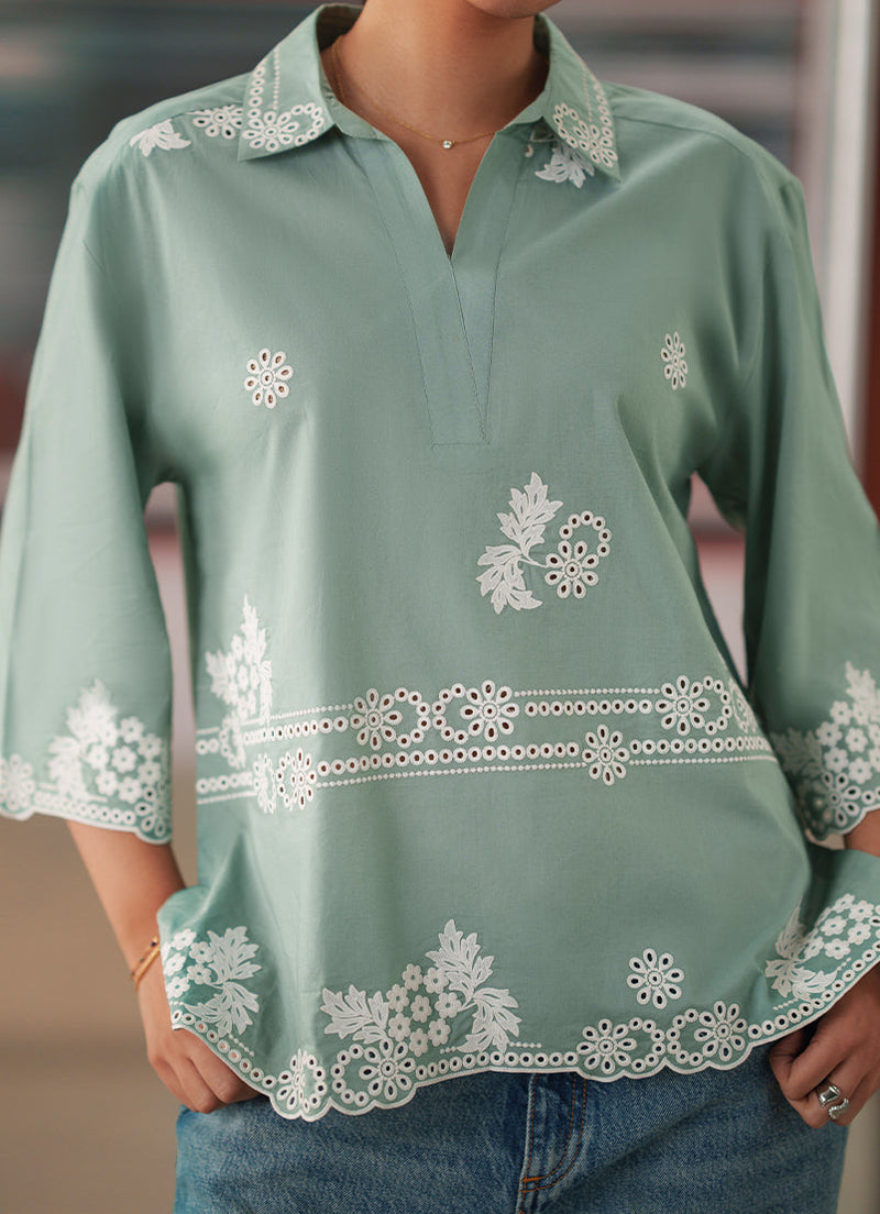 Embroidered Top
