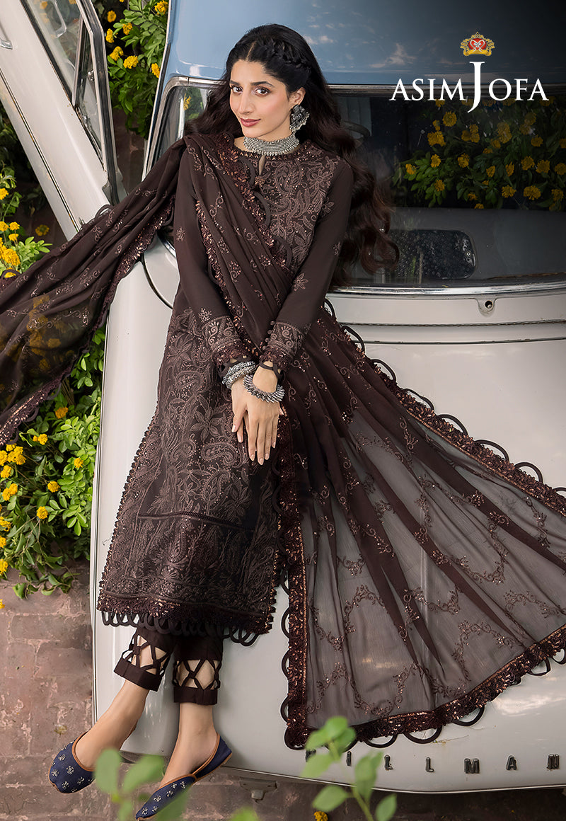 Ajsw-04 Embroidered Paper Cotton 3 Pcs
