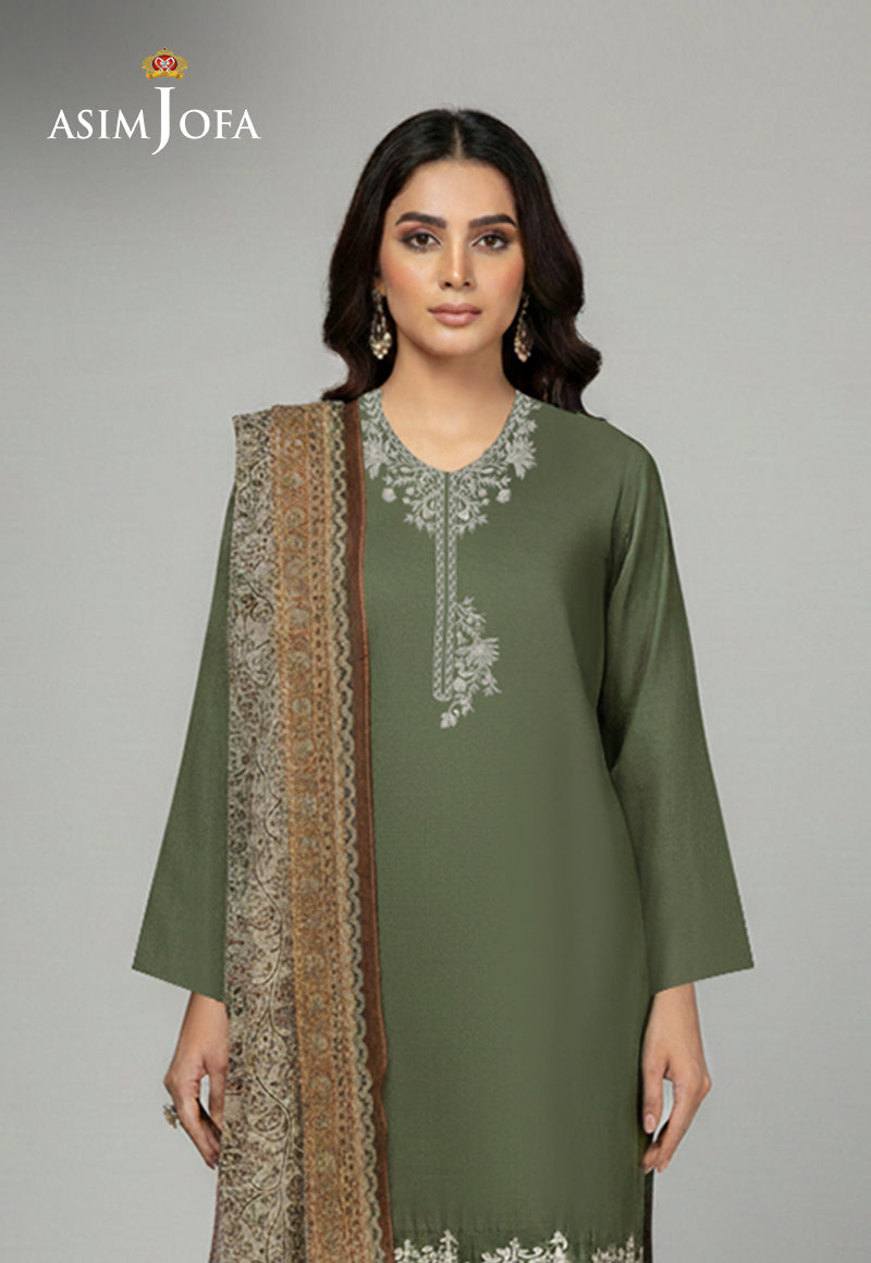 Ajso-396 Unstitched 2 Pcs Shirt Dupatta