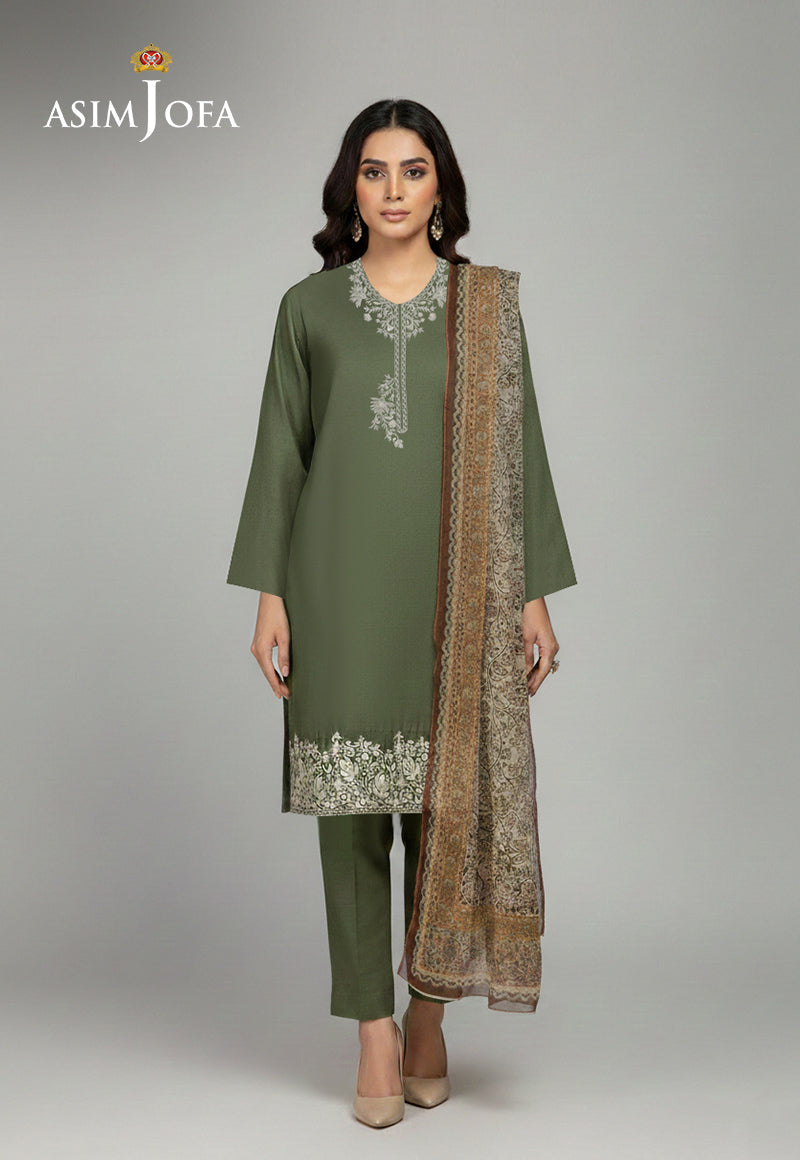 Ajso-396 Unstitched 2 Pcs Shirt Dupatta