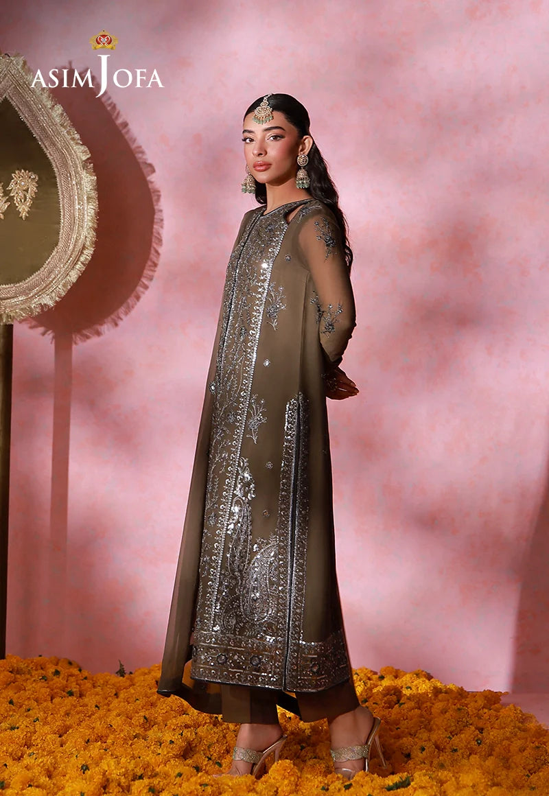 Ajulfid-04 Embroidered Chiffon Stitched 3 Pcs