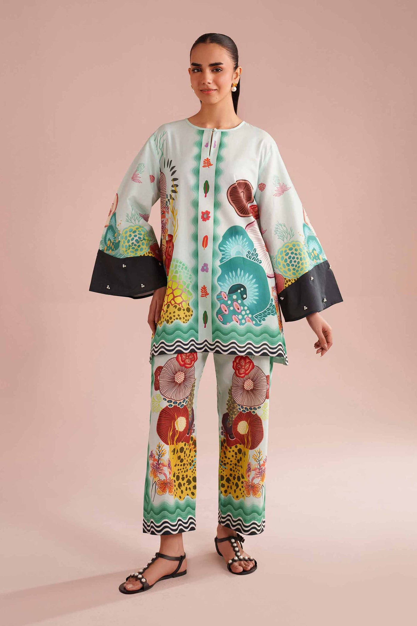 2 Piece - Printed Suit - As26-02