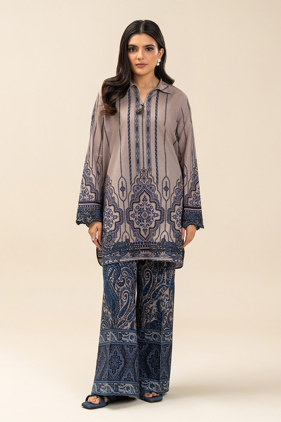 2 Piece Embroidered Lawn Suit-Deep Dive (Unstitched)