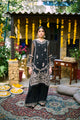 Ss24Da-2270 Black 2Pcs Embroidered Kurta With Trouser