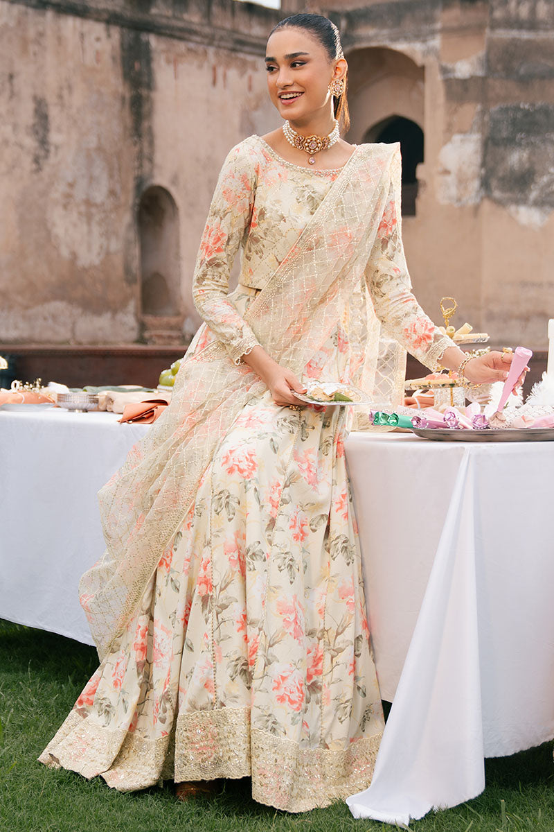 Citrus Burst-3Pc Silk Embroidered Pret