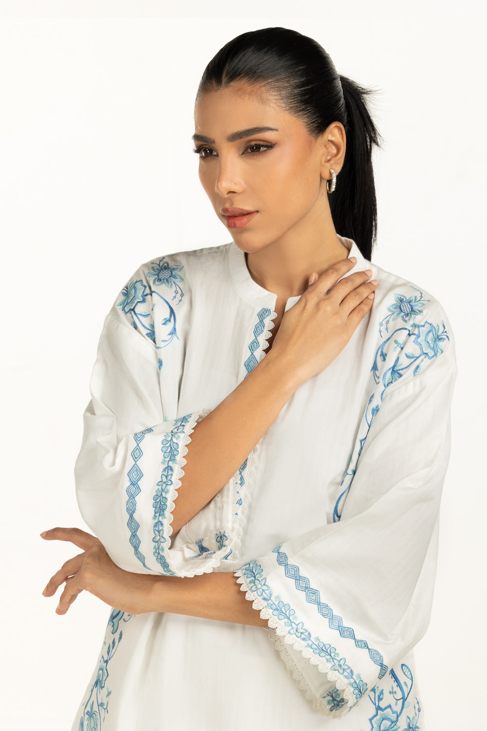 Cotton Embroidered Co-Ord Set
