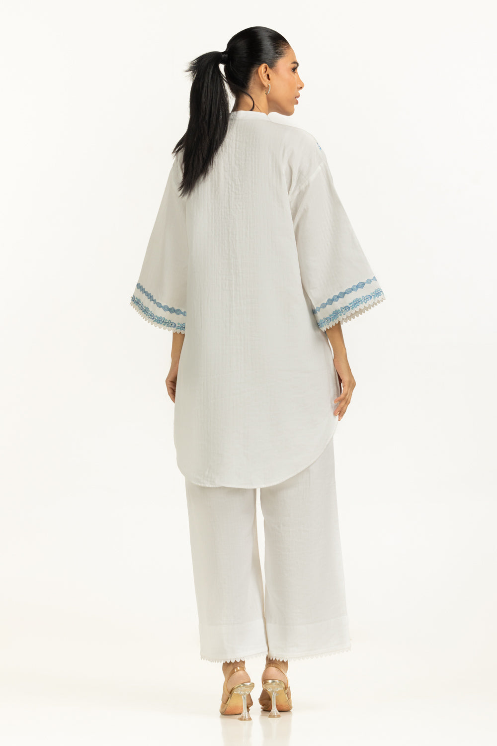 Cotton Embroidered Co-Ord Set