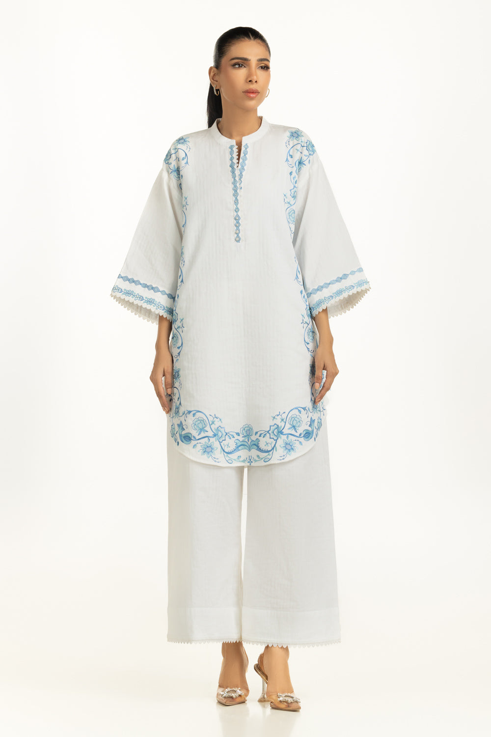 Cotton Embroidered Co-Ord Set