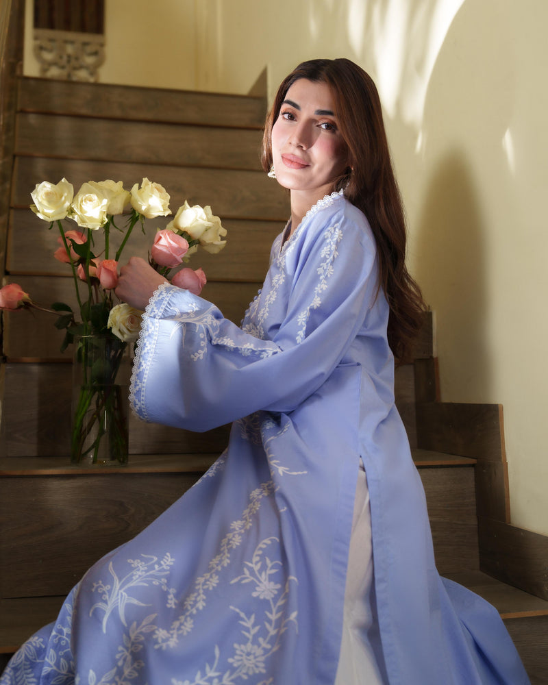 Seya - Lilac Embroidered Kurta