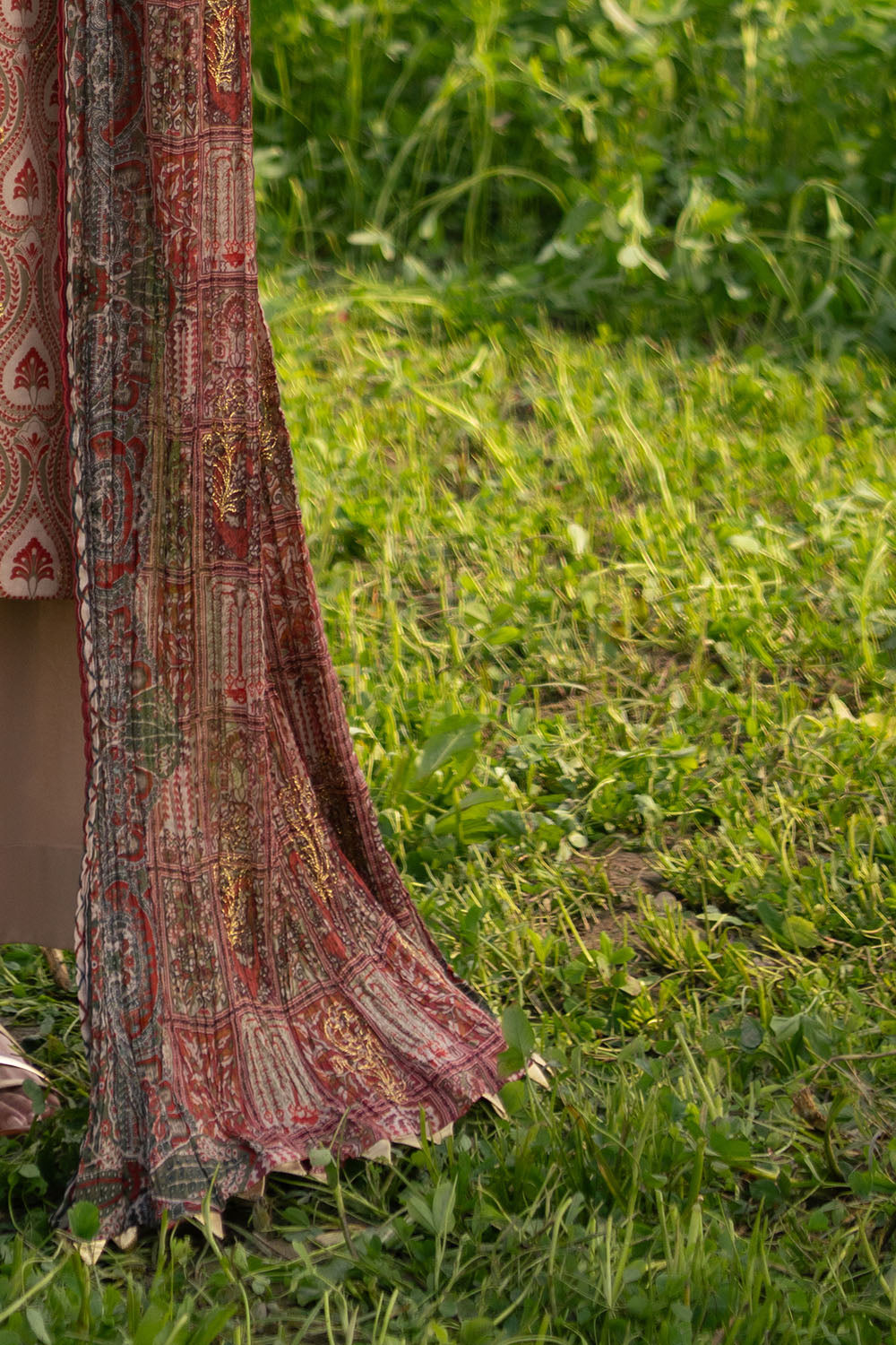 3 Piece Embroidered Printed Lawn Suit With Embroidered Neckline