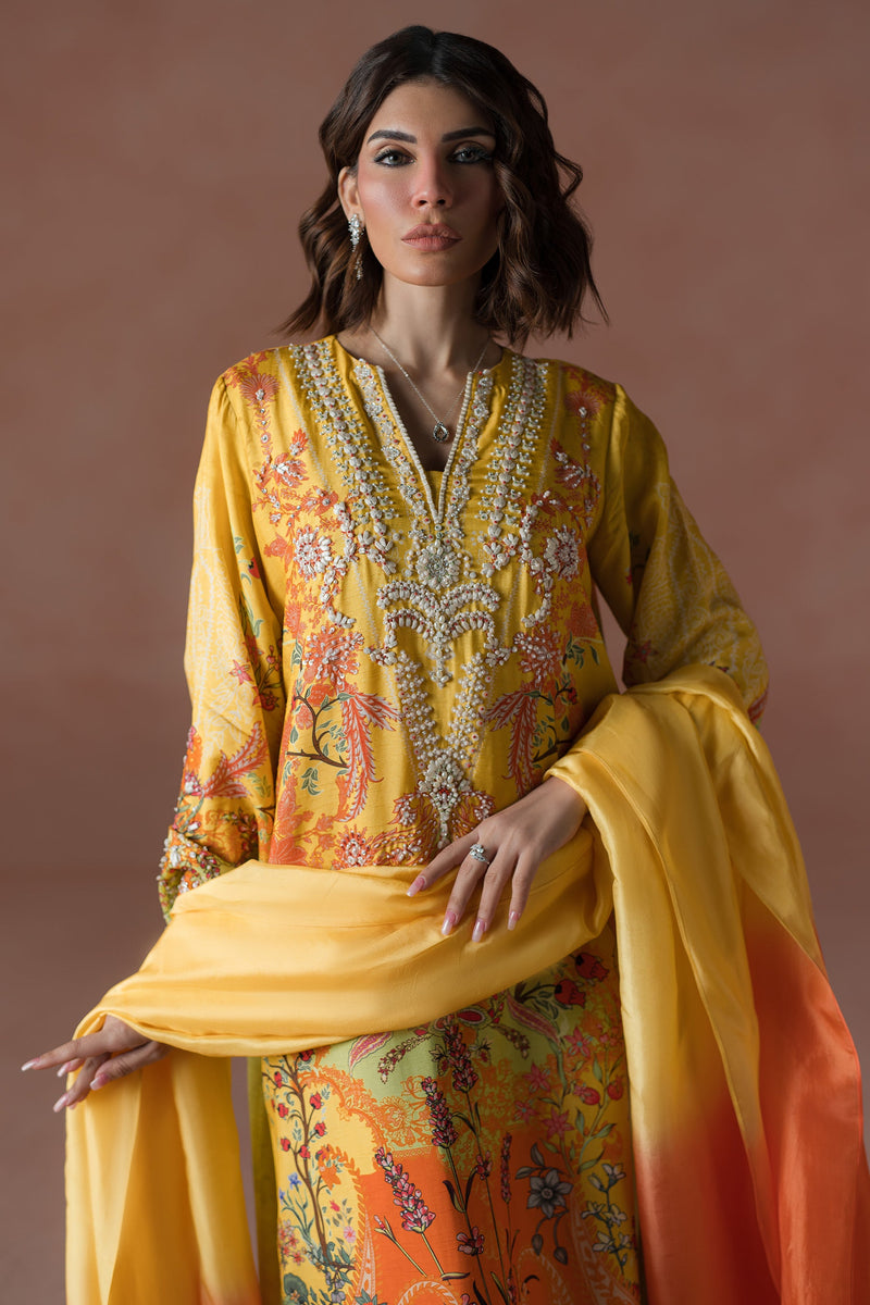 Mango Slush Long Shirt Set (D-04)