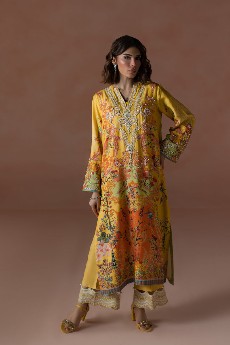 Mango Slush Long Shirt Set (D-04)