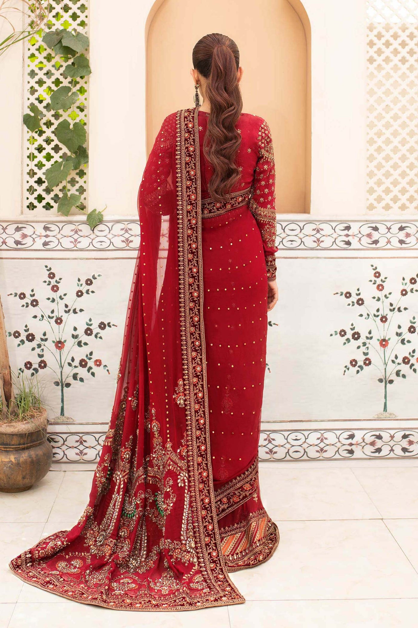Maria B. Couture Deep Red Mc-910