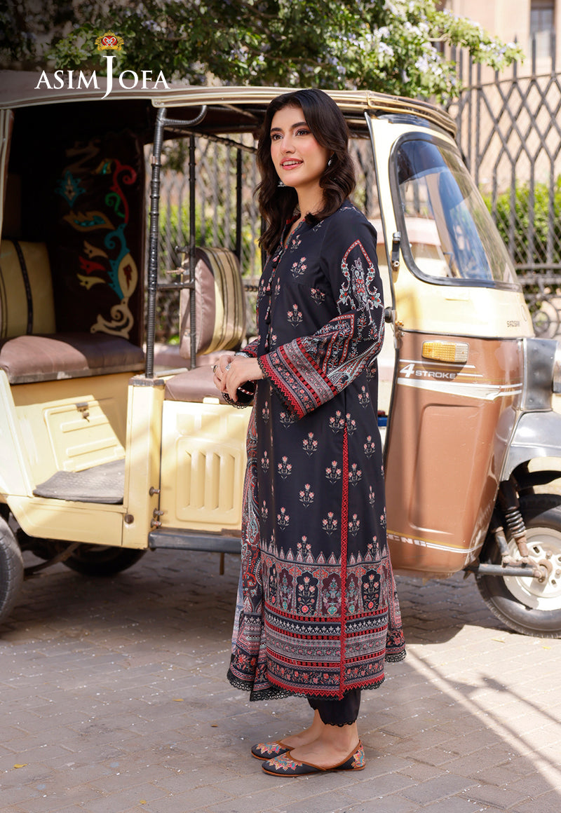 Ajpl-19 Printed Arabic Lawn 3 Pcs