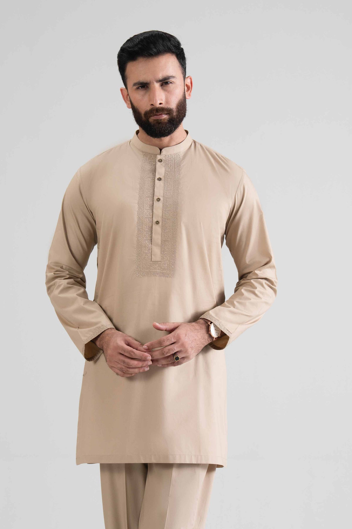 2 Piece - Embroidered Suit - Nq26-003