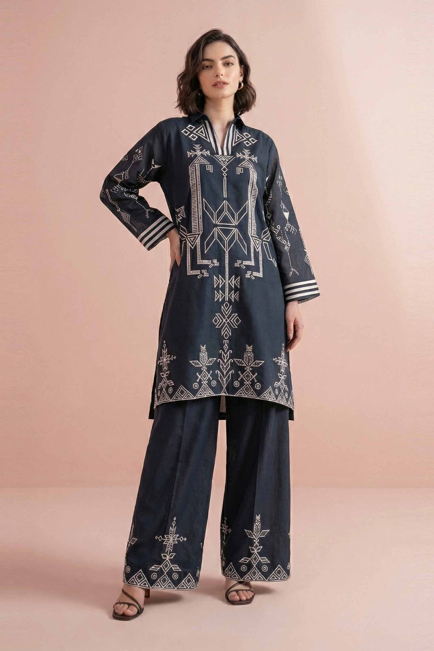 2 Piece - Printed Suit - Pe26-263