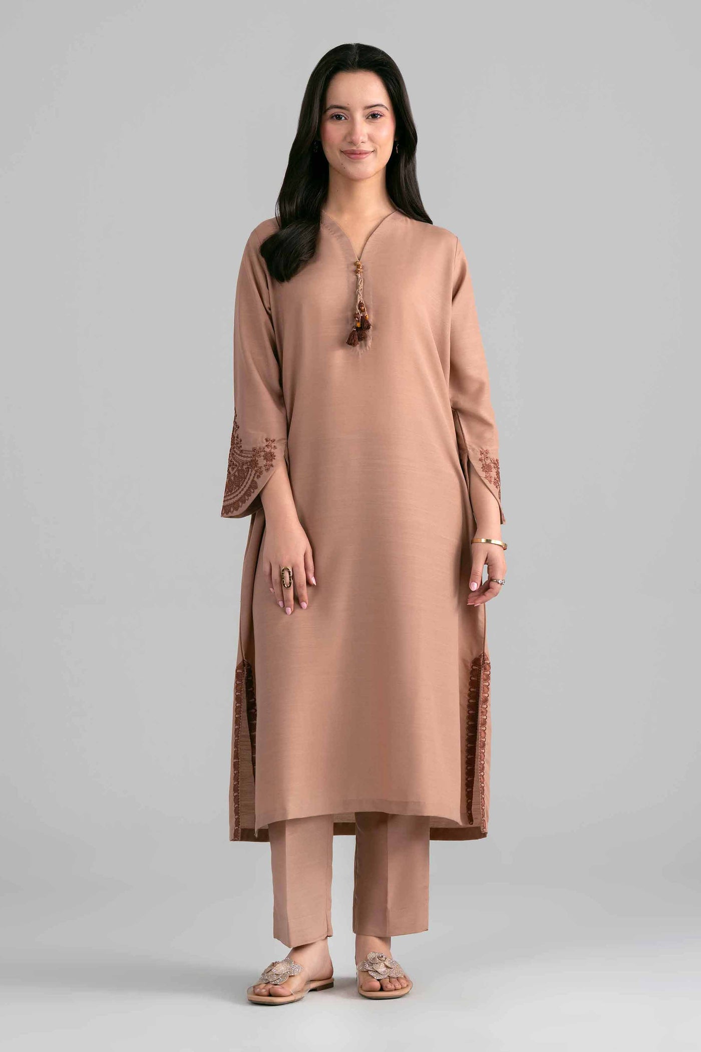 2 Piece - Embroidered Suit - Pe26-399