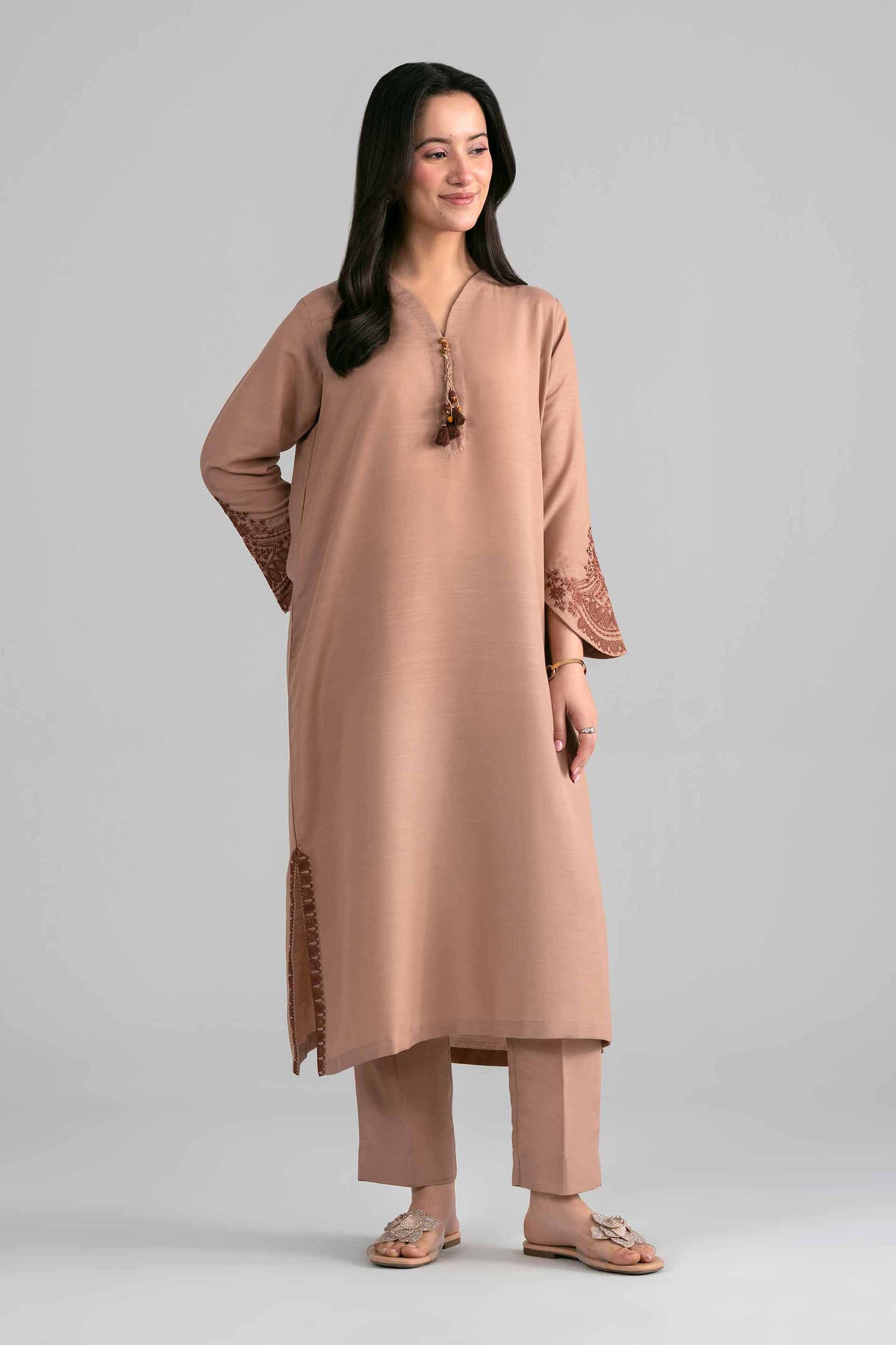 2 Piece - Embroidered Suit - Pe26-399
