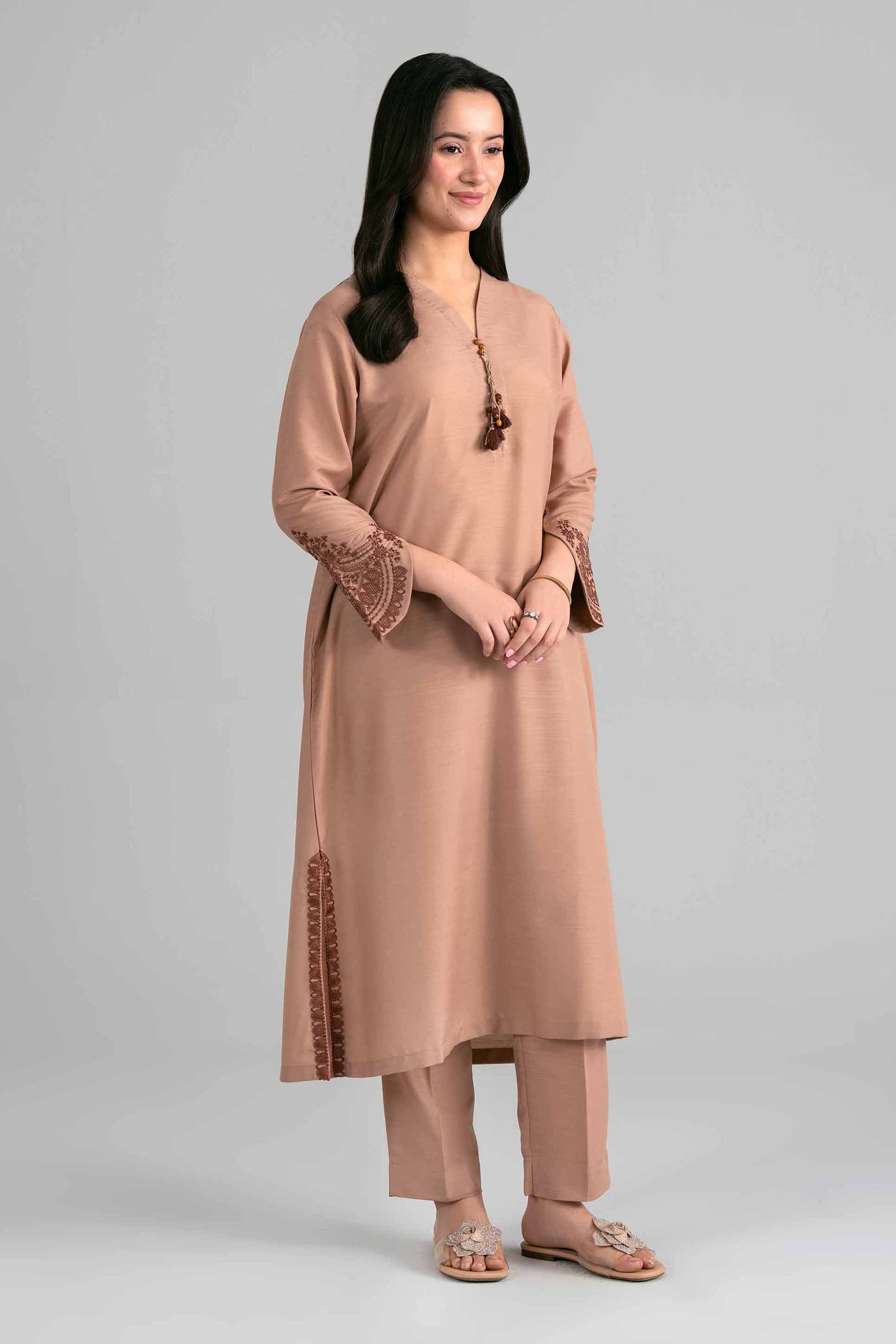 2 Piece - Embroidered Suit - Pe26-399