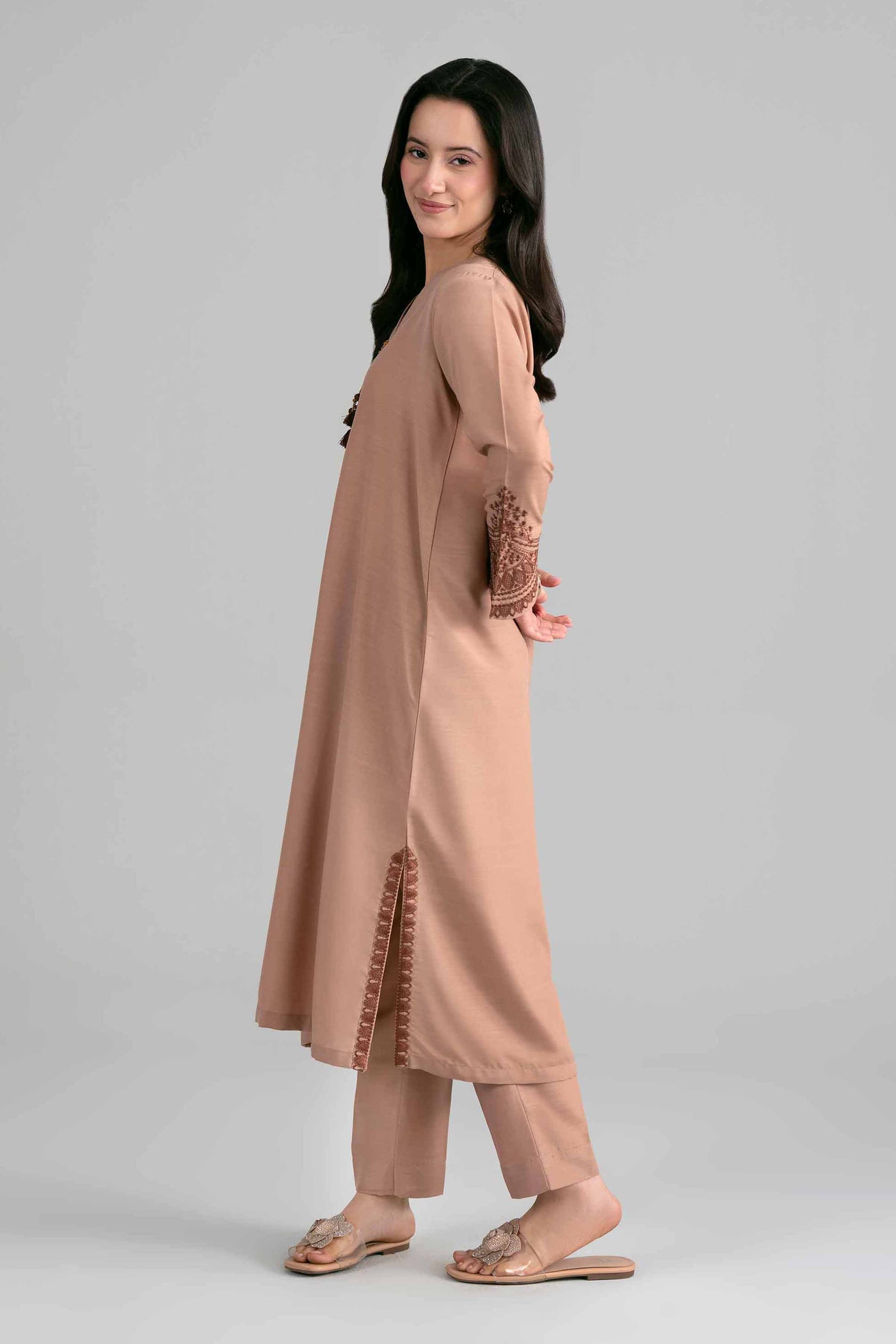 2 Piece - Embroidered Suit - Pe26-399