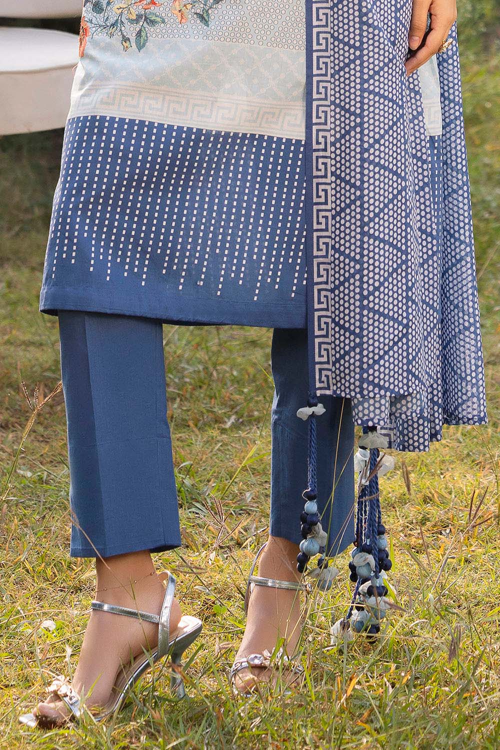 3 Piece Embroidered Printed Lawn Suit With Dupatta